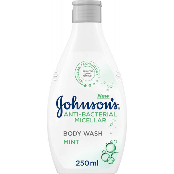 جونسون - غسول جسم مضاد للبكتيريا بماء الميسيلار والنعناع 250مل