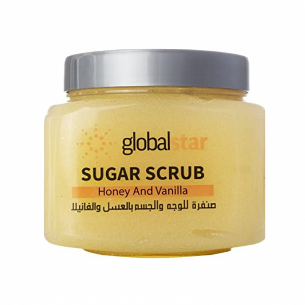 جلوبال - صنفرة السكر للوجه والجسم بخلاصة العسل والفانيلا 600مل