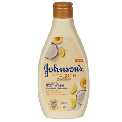 جونسون - صابون سائل للاستحمام فيتا ريتش مع خلاصة اللبن والخوخ وجوز الهند - 250مل