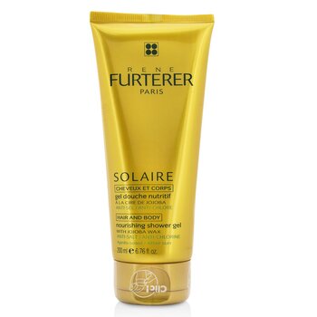 رينيه فورترر جل دش مغذٍ Solaire مع شمع الجوجوبا (للشعر والجسم) 200ml