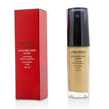 شيسيدو سائل أساس ملمع للبشرة Synchro Skin SPF 20 - # ذهبي 3 30ml