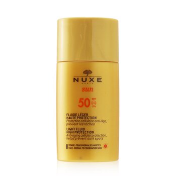 نوكس سائل خفيف Nuxe Sun للوجه - فائق الحماية SPF 50 (للبشرة العادية إلى المختلطة)  50مل